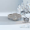 1.19ct Diamond Bridal Set Engagement Ring Curved Wedding Band - 01US83